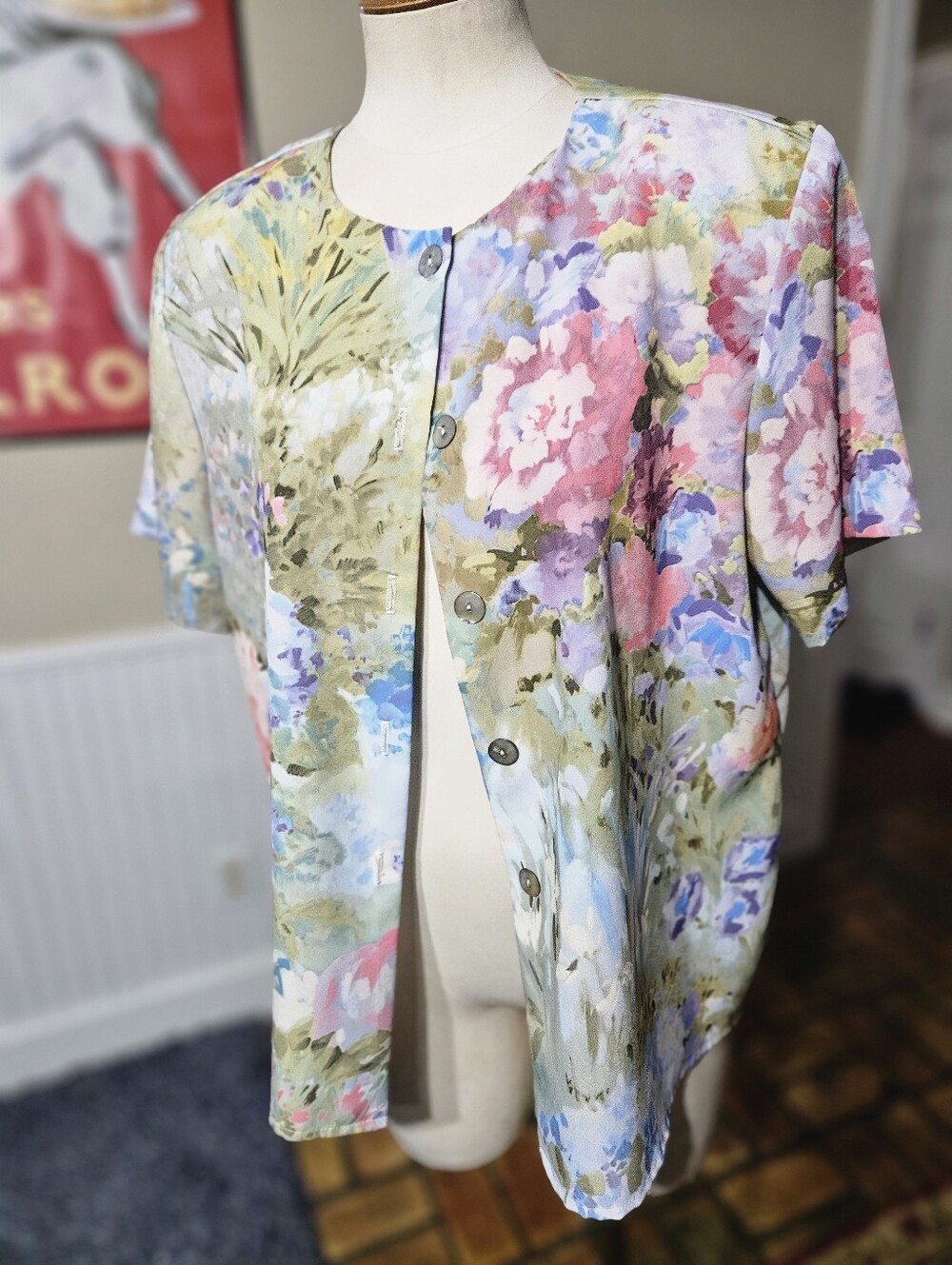 VTG 80s Lee Winter Pastel Top XL